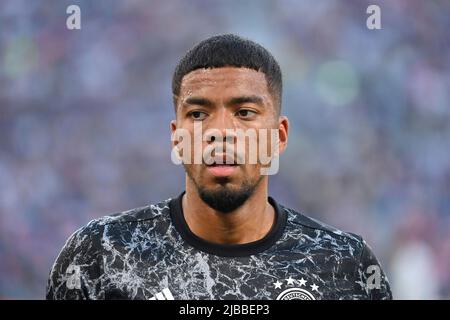 Bologne, Italien. 04.. Juni 2022. Benjamin HENRICHS (GER), Aktion, Einzelbild, Einzelbild ausschneiden, Porträt, Hochformat, Hochformat. Fußball UEFA Nations League, Gruppenphase 1.Spieltag Italien (ITA) - Deutschland (GER) 1-1, am 4.. Juni 2022, Renato Dall `Ara Stadium Bologna Credit: dpa/Alamy Live News Stockfoto